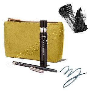 MAC Cosmetics Eye Kit - MACStack Mascara, Gel Pencil Eyeliner and Cosmetic Bag